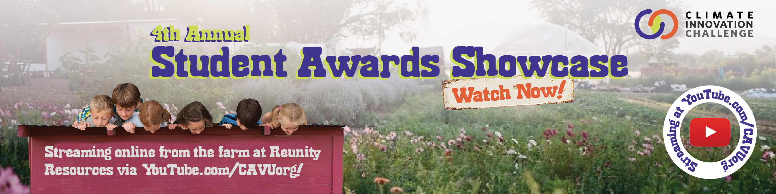 banner add promoting student awards.