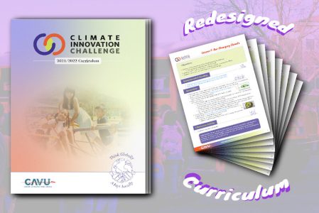 CIC Curriculum redesign graphic featuring new curriculum cover